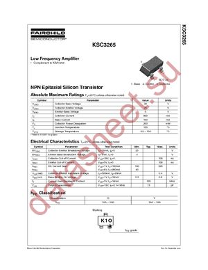 KSC3265YMTF datasheet  